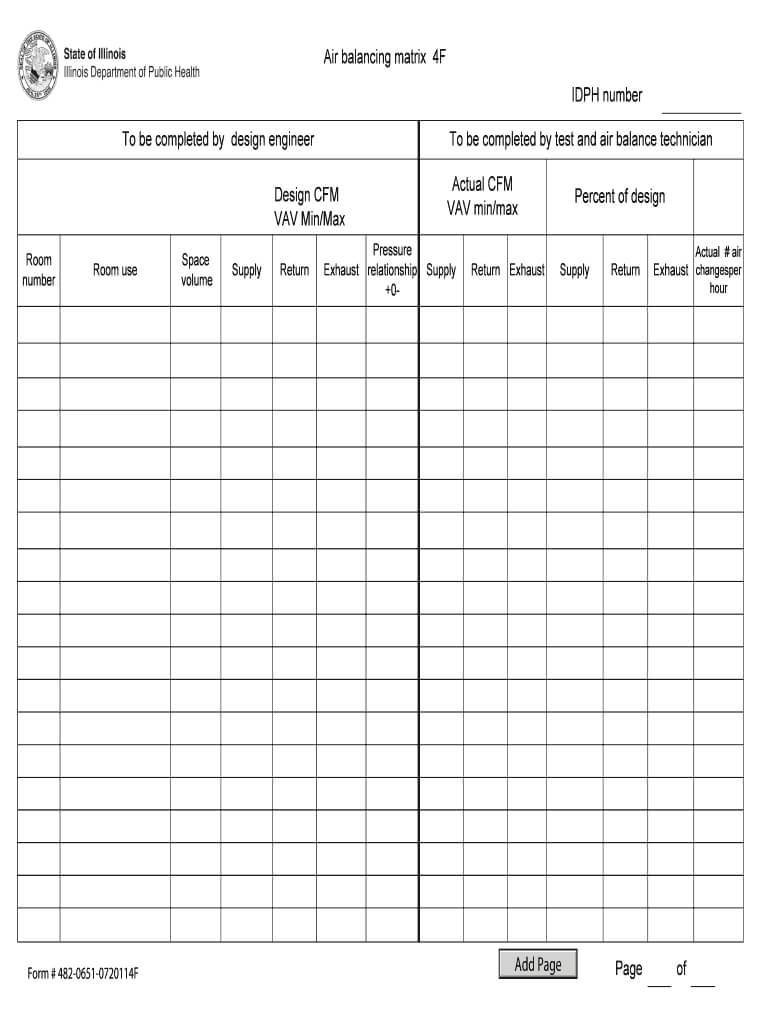 Air Balance Report Pdf – Fill Online, Printable, Fillable Pertaining To Air Balance Report Template