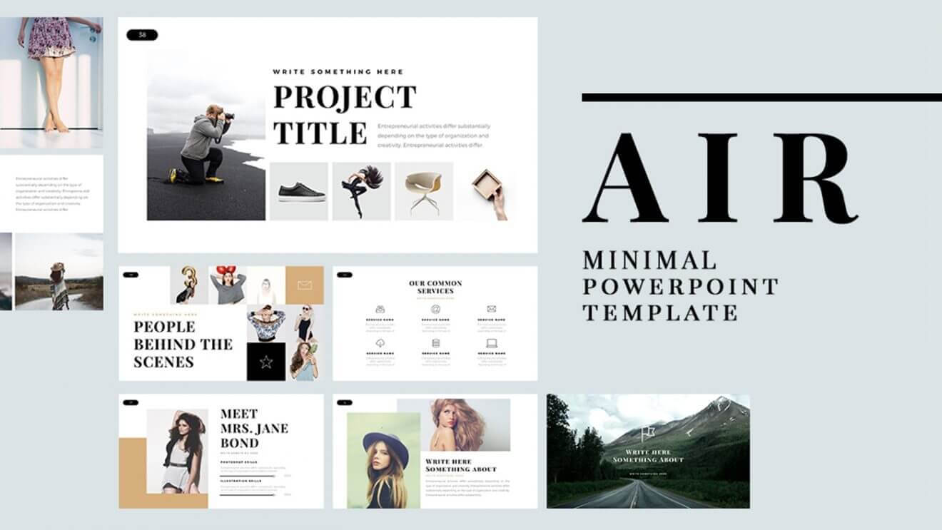 Air Free Powerpoint Template(9 Slides) – Just Free Slides Within Raf Powerpoint Template