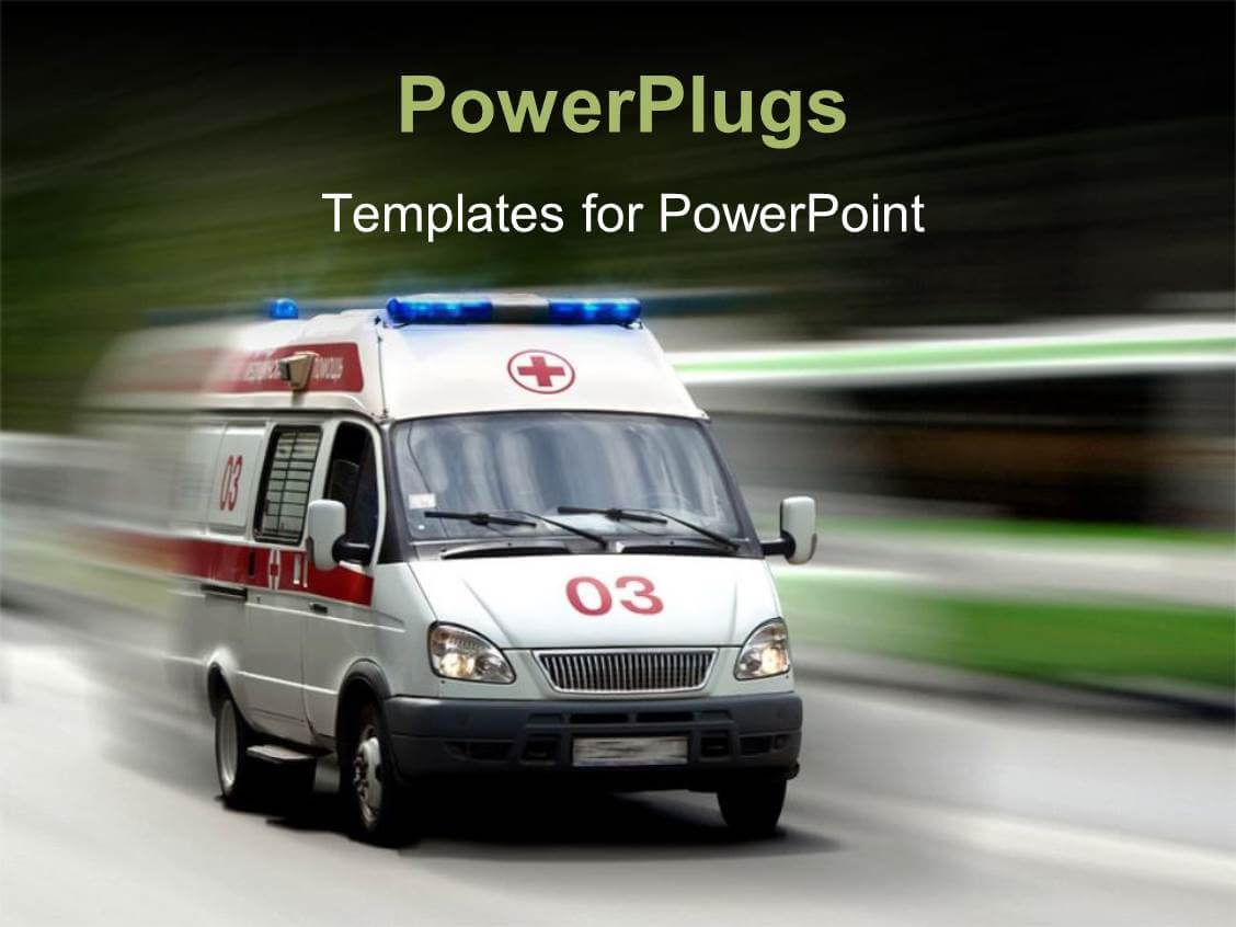 Ambulance Powerpoint Templates W/ Ambulance Themed Backgrounds Within Ambulance Powerpoint Template