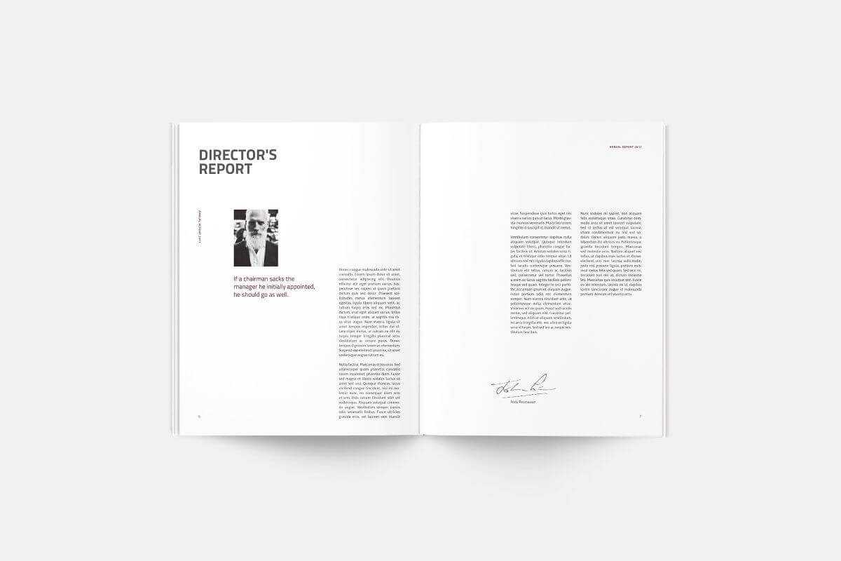 Annual Report | Silukeight | Corporate Fonts, Brochure Intended For Chairman's Annual Report Template