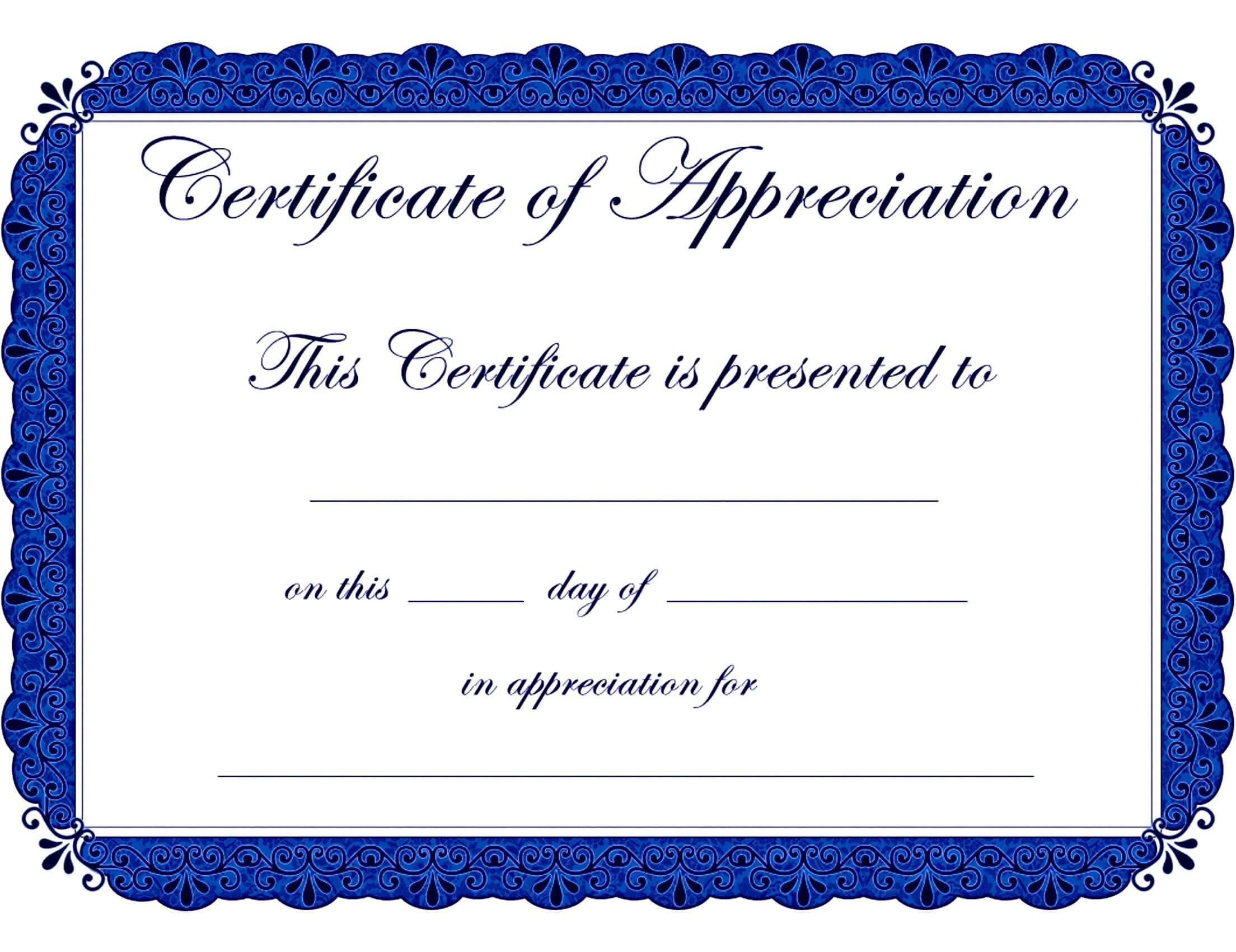 Appealing Award Template Word For Certificate Of In Free Funny Certificate Templates For Word