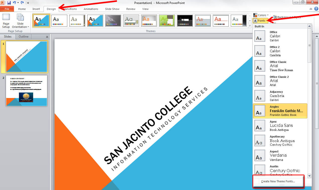 Applying And Modifying Themes In Powerpoint 2010 For How To Edit A Powerpoint Template