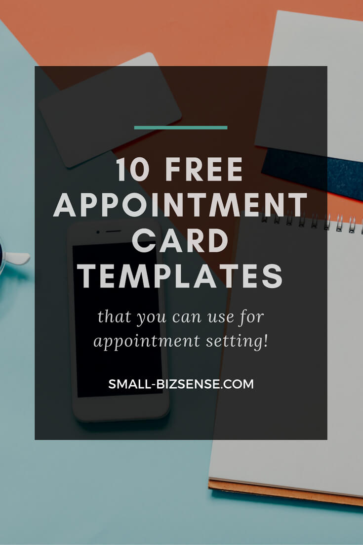 Appointment Card Template: 10 Free Resources For Small Intended For Appointment Card Template Word
