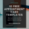 Appointment Card Template: 10 Free Resources For Small regarding Medical Appointment Card Template Free