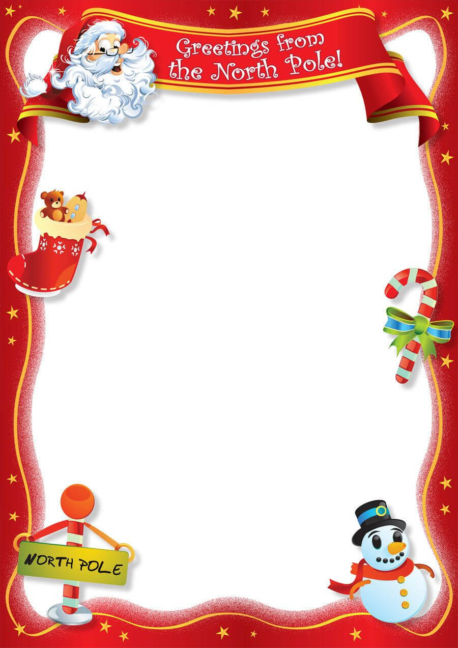Archaicawful Letters From Santa Template Ideas Free Intended For Santa Letter Template Word