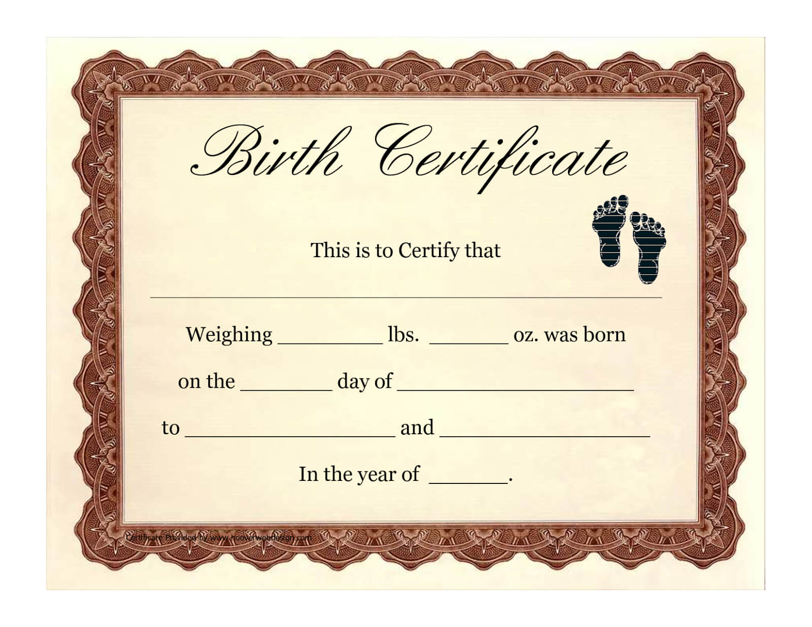Attest Your Birth Certificate In Ahmedabad, Pune For Girl Birth Certificate Template