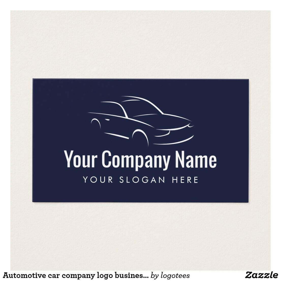 Automotive Car Company Logo Business Card Template | Zazzle With Regard To Automotive Business Card Templates