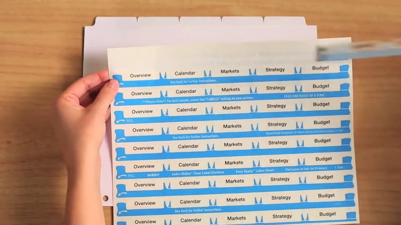 Avery Index Maker Clear Dividers Video | Webstaurantstore Intended For 8 Tab Divider Template Word