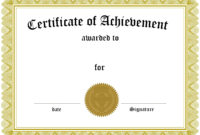 Award Certificate Template Certificate Templates Best Free regarding Sample Award Certificates Templates
