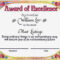 Award Certificates | Award Of Excellence Certificate Award Within Certificate Templates For School