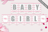 Baby Shower Banner Template Printable Tutu Excited Banner inside Baby Shower Banner Template