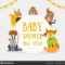 Baby Shower Banner Template With Place For Text And Cute Inside Baby Shower Banner Template