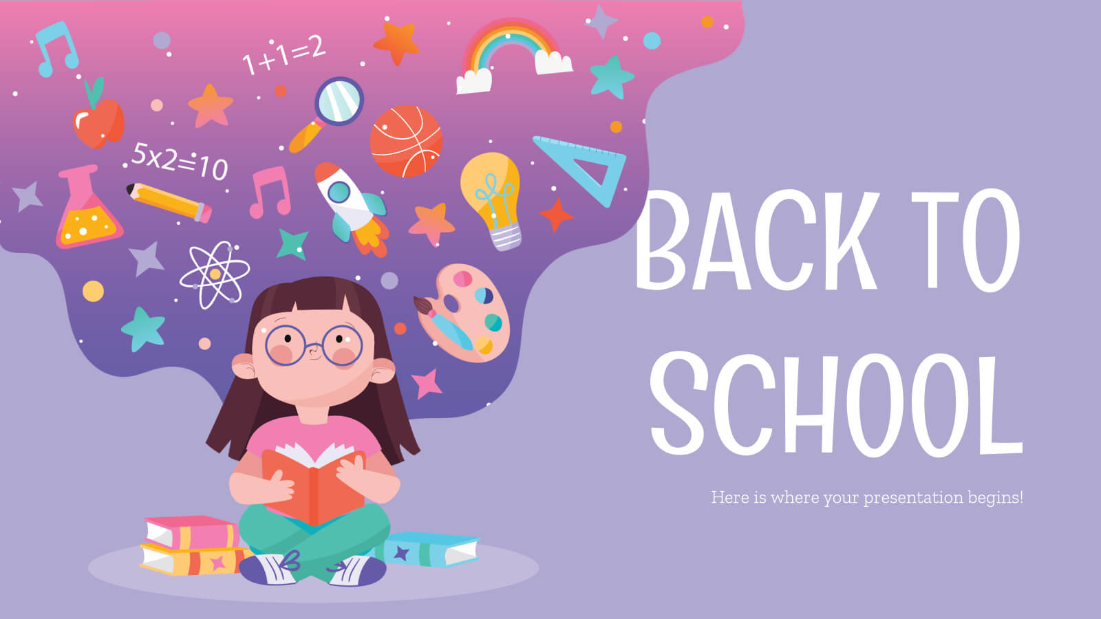 Back To School Social Media – Free Presentation Template For With Regard To Back To School Powerpoint Template