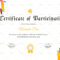 Badminton Participation Certificate Template | Certificate Pertaining To Gymnastics Certificate Template