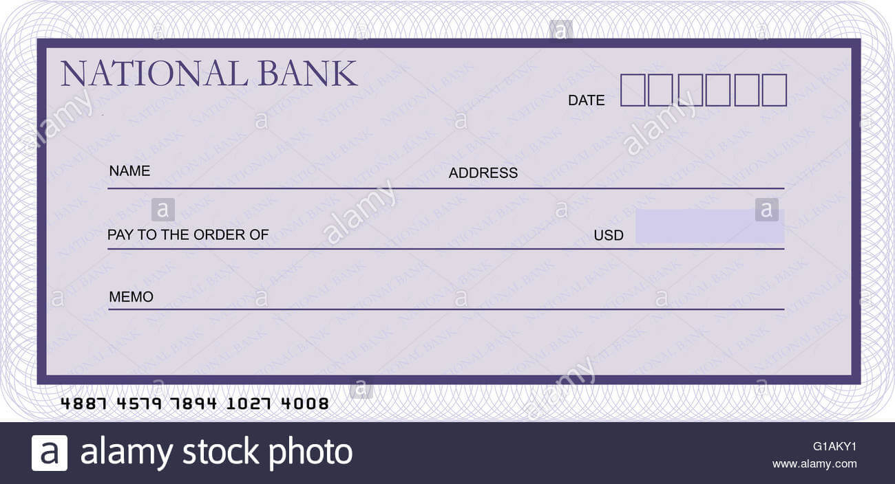 Bank Cheque Stock Photos & Bank Cheque Stock Images – Alamy Intended For Blank Cheque Template Uk