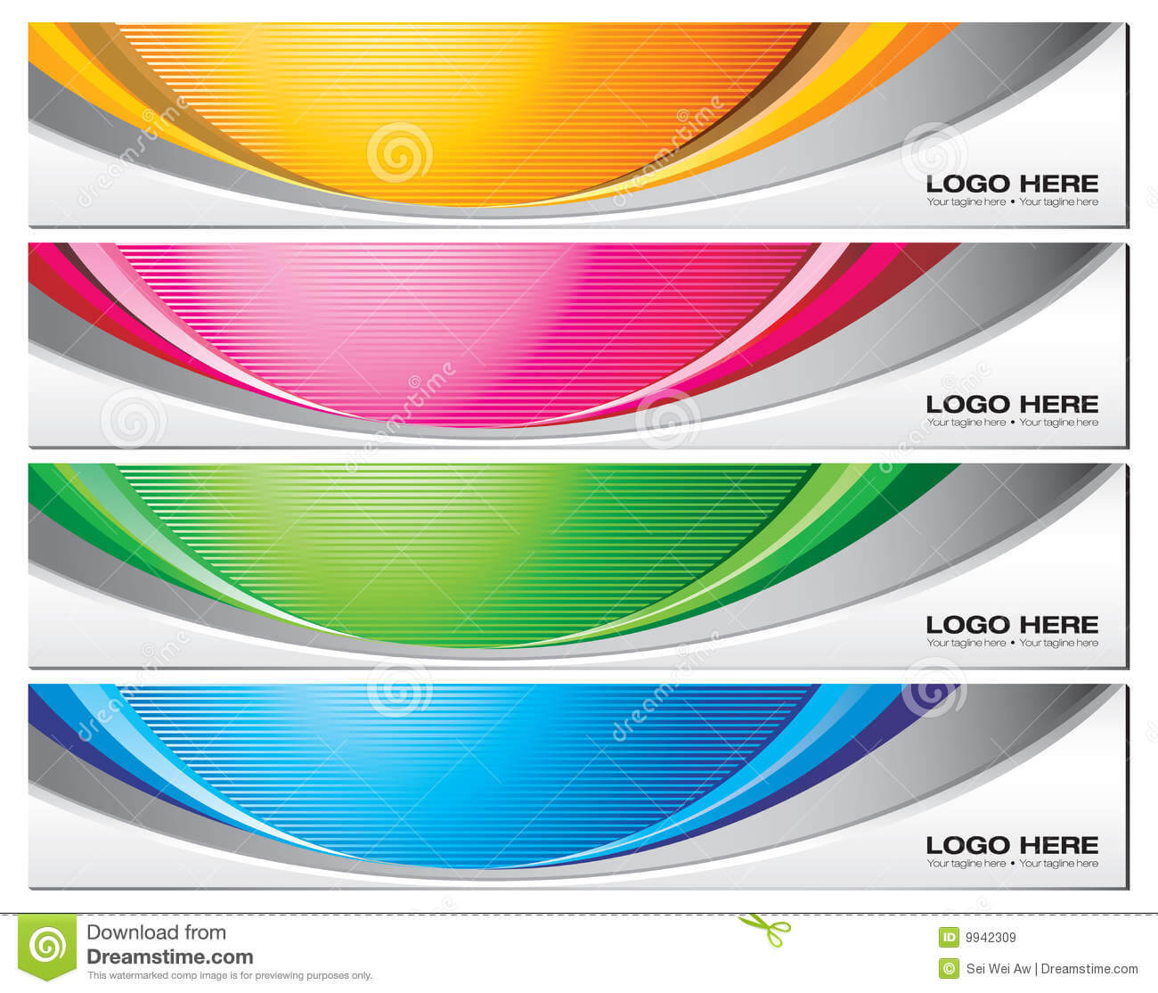 Banner Templates Stock Vector. Illustration Of Vector – 9942309 Within Free Website Banner Templates Download
