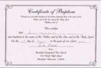 Baptism Certificate Templates For Word | Aspects Of Beauty in Baptism Certificate Template Word