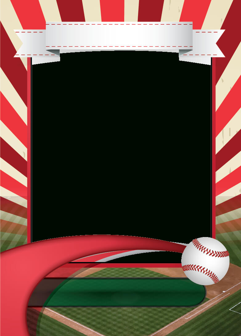 Baseball Card Template Mockup | Baseball Card Template With Custom Baseball Cards Template