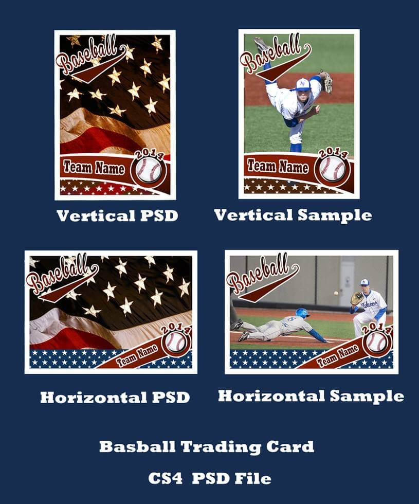 Baseball Card Template Psd Cs4Photoshopbevie55 On Deviantart Throughout Baseball Card Template Psd