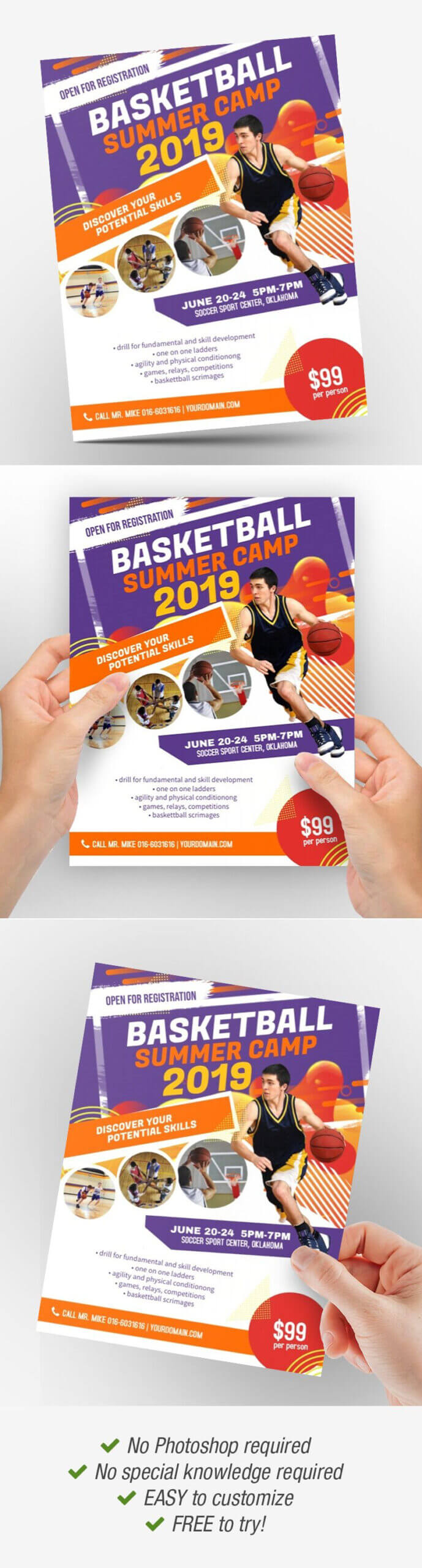 Basketball Camp Basketball Camp Poster Basketball Camp Regarding Basketball Camp Brochure Template