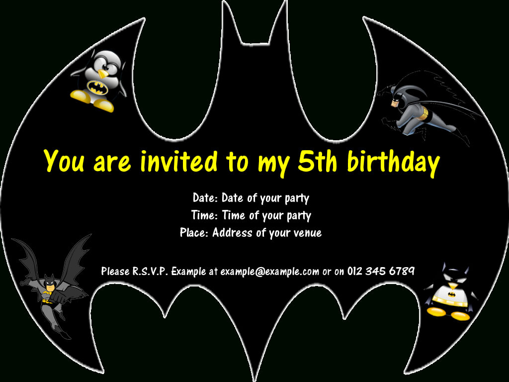 Batman Party Invitations … In 2020 | Batman Invitations Pertaining To Batman Birthday Card Template