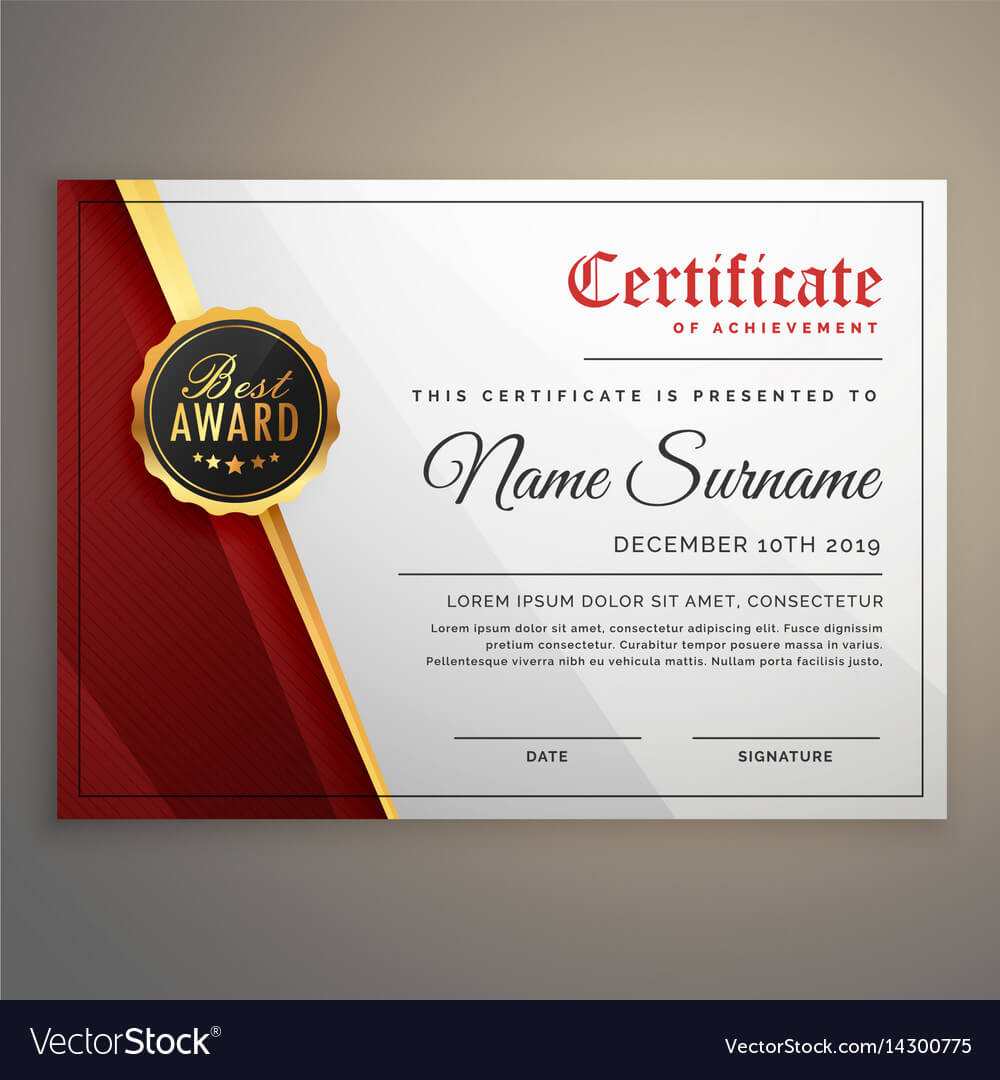 Beautiful Certificate Template Design With Best Throughout Beautiful Certificate Templates