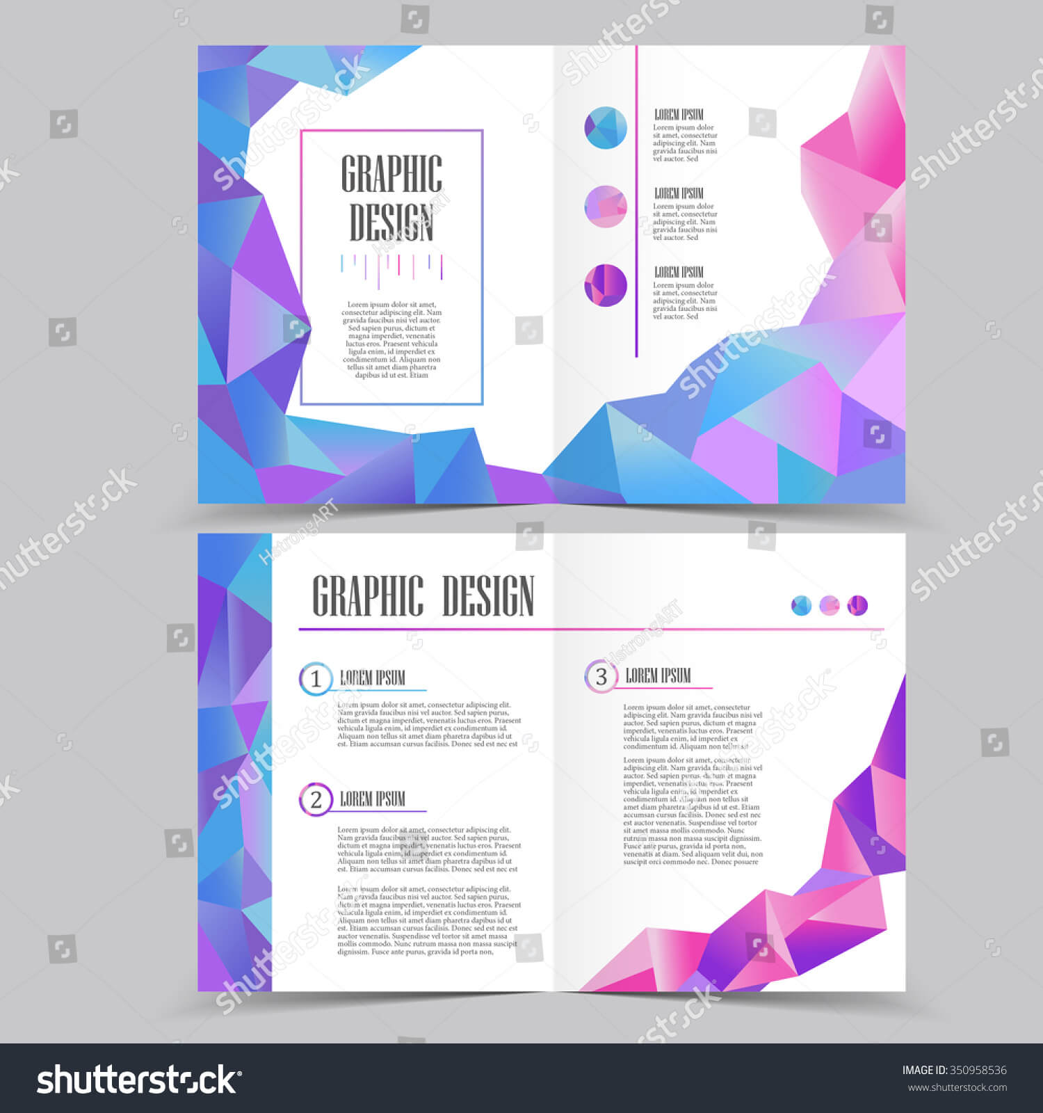 Beautiful Halffold Brochure Template Design Crystal Stock For Half Page Brochure Template