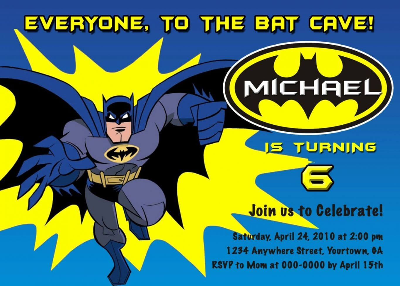 Best 2018! New Of Free Printable Batman Birthday Cards New Inside Batman Birthday Card Template