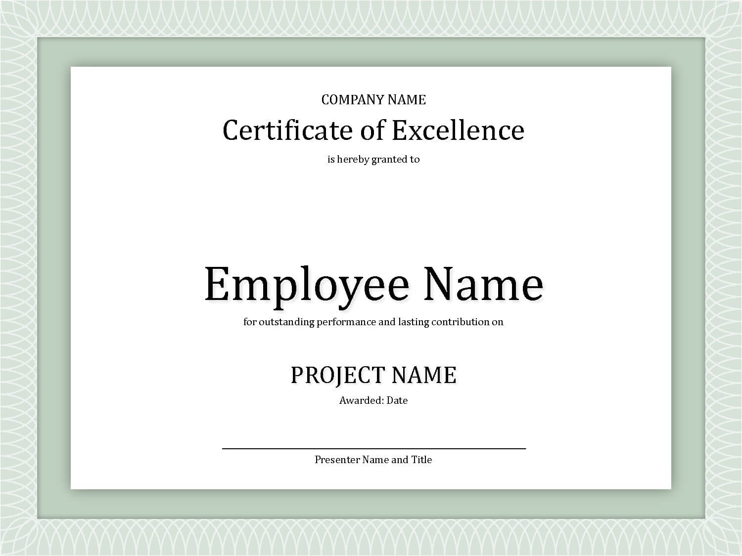 Best Employee Of The Year Certificate – Forza Within Employee Anniversary Certificate Template