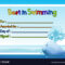 Best In Swimming Award Template With Whale In Intended For Free Swimming Certificate Templates