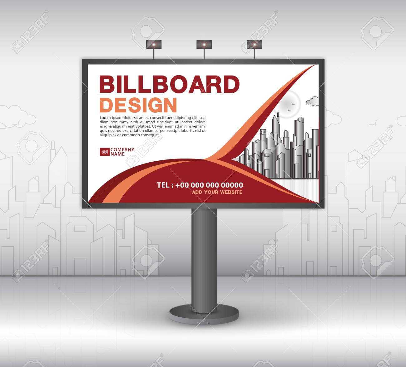 Billboard Banner Template Vector Design, Advertisement, Realistic.. Within Outdoor Banner Template