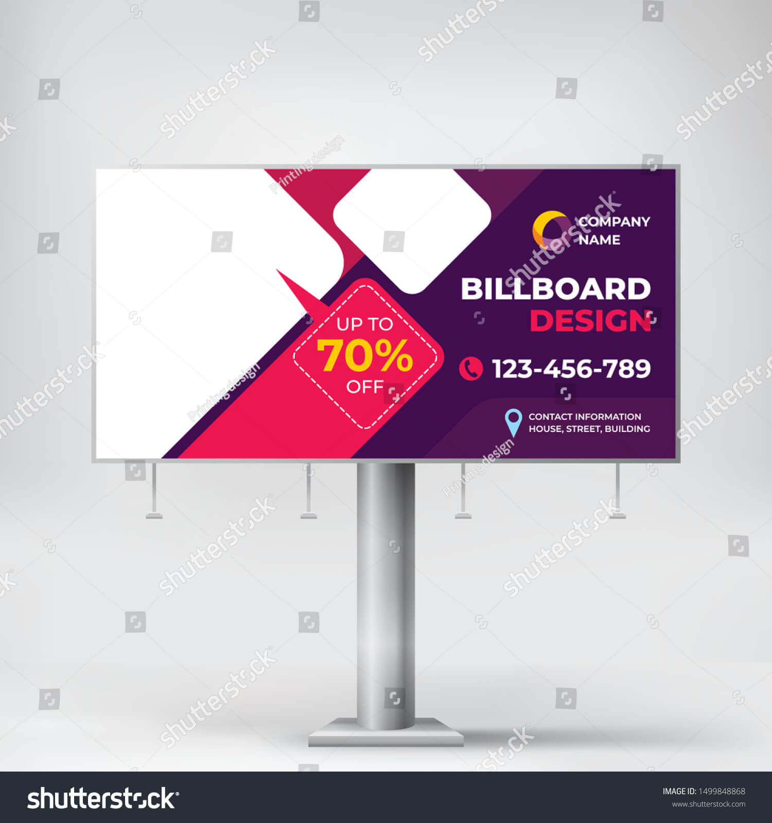Billboard Creative Design Outdoor Advertising Banner Stock With Outdoor Banner Template