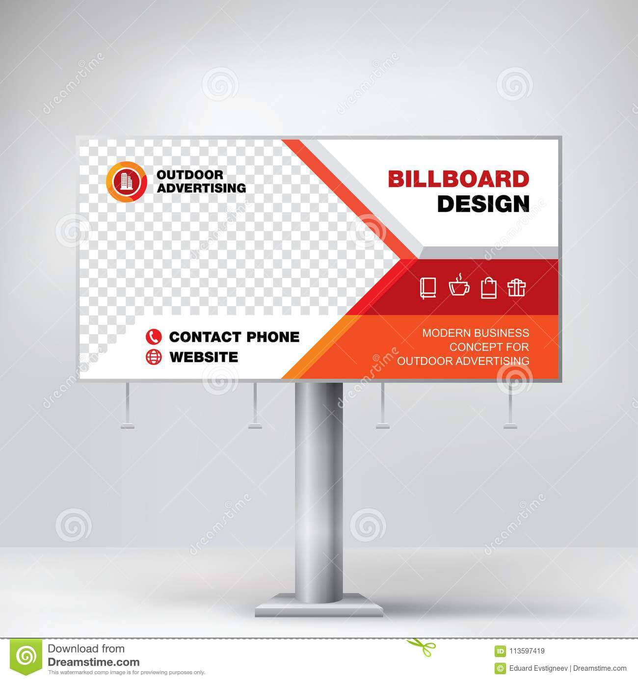 Billboard Design, Template Banner For Outdoor Advertising Intended For Outdoor Banner Design Templates