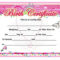 Birth Certificate Template And To Make It Awesome To Read With Girl Birth Certificate Template