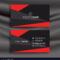 Black And Red Business Card Template With Throughout Buisness Card Template