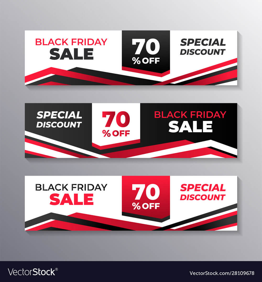 Black Friday Sale Web Banner Template Layout Intended For Product Banner Template