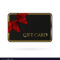 Black Gift Card Template With Red Ribbon And A Bow Throughout Gift Card Template Illustrator