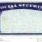 Blank American Social Security Card Stock Photo – Image Of In Blank Social Security Card Template