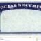 Blank American Social Security Card Stock Photo - Image Of in Social Security Card Template Download
