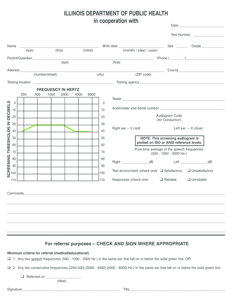 Blank Audiogram Template Download Professional Template Examples