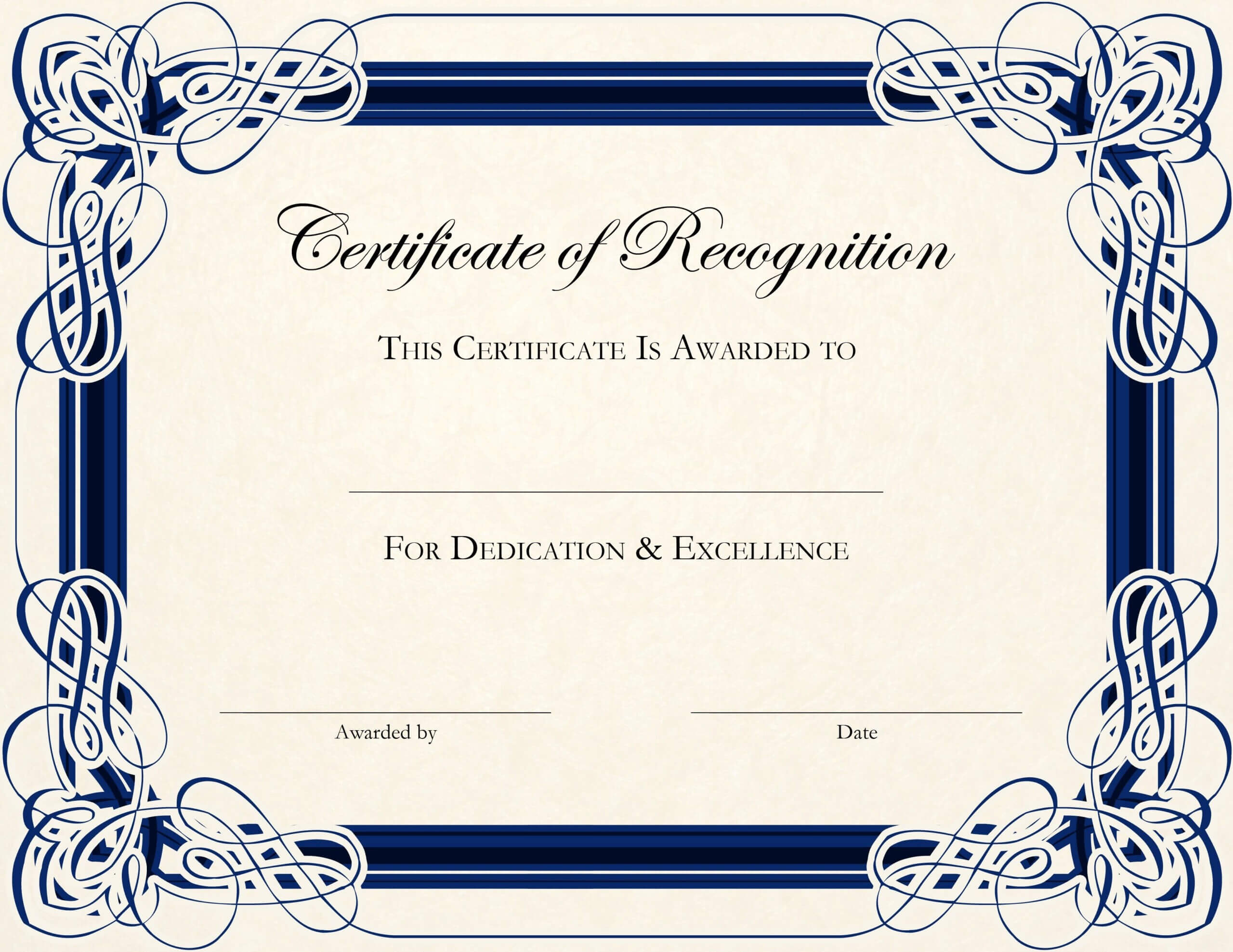 Blank Certificate Templates Free – Forza.mbiconsultingltd With Farewell Certificate Template