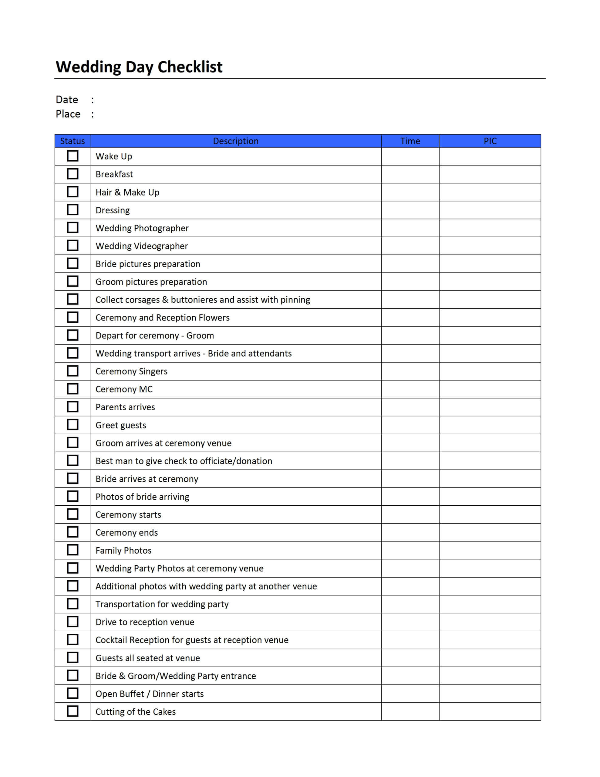 Blank Checklist Template Word 2010 | Administrative In Blank Checklist Template Word