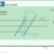 Blank Cheque Stock Vector. Illustration Of Chequebook With Blank Cheque Template Download Free