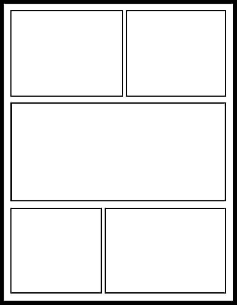 Blank Comic Book Template | Comic Book Template, Comic Book With Printable Blank Comic Strip Template For Kids