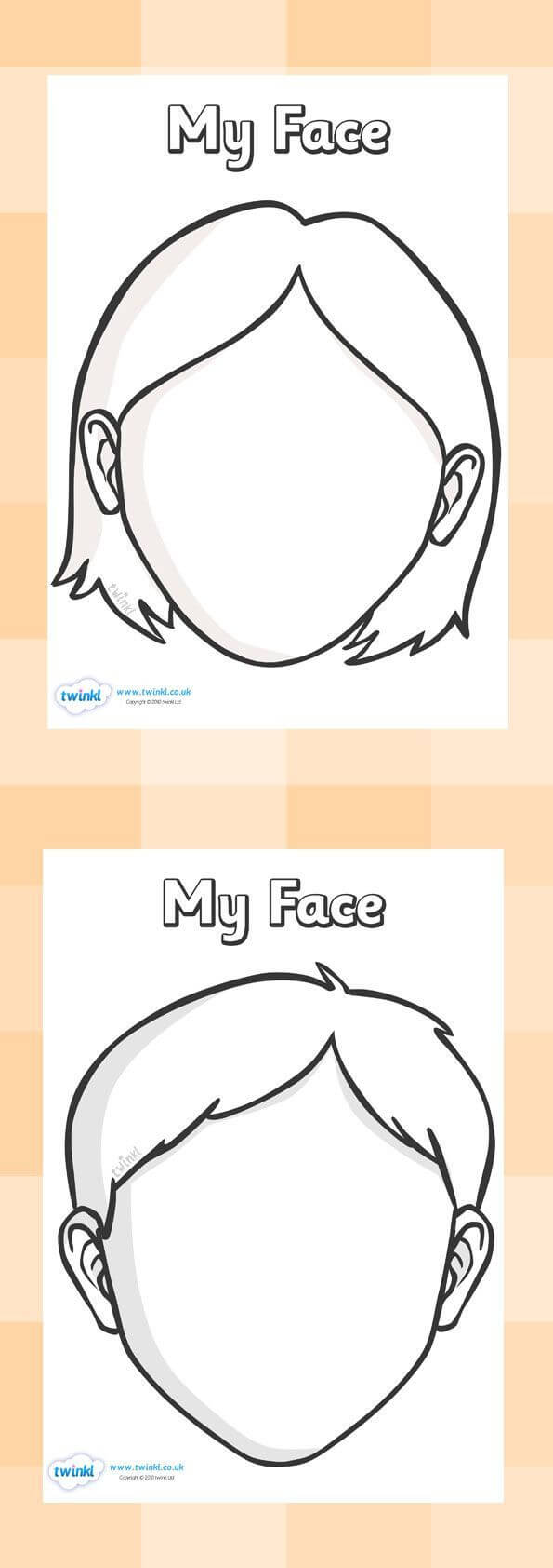 Blank Faces Templates. Free Printables - Children Can Draw For Blank Face Template Preschool
