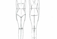 Blank Fashion Design Models | Fashion Illustration Template in Blank Model Sketch Template