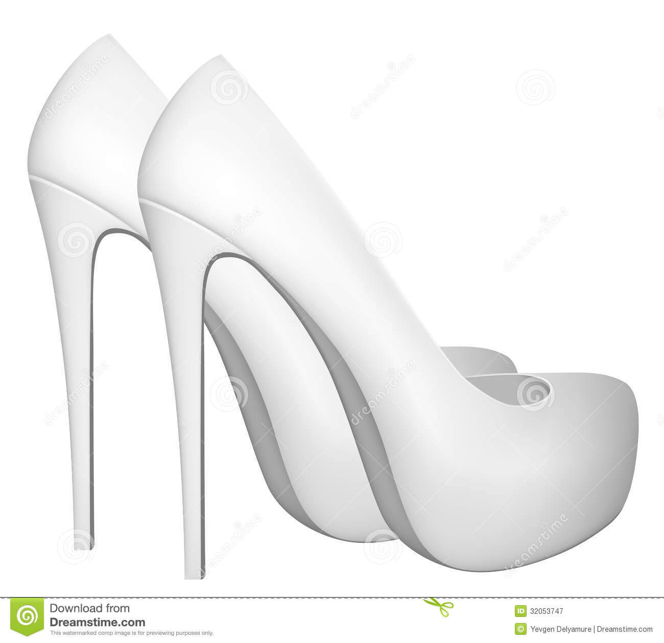 Blank High Heels Shoes Template. Stock Vector – Illustration Throughout High Heel Shoe Template For Card