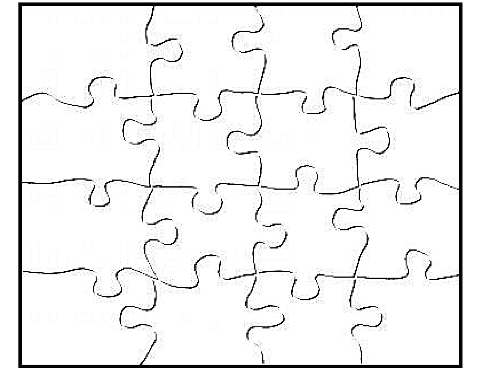 Blank Jigsaw Puzzle Pieces Template | Puzzle Piece Template Throughout Blank Jigsaw Piece Template