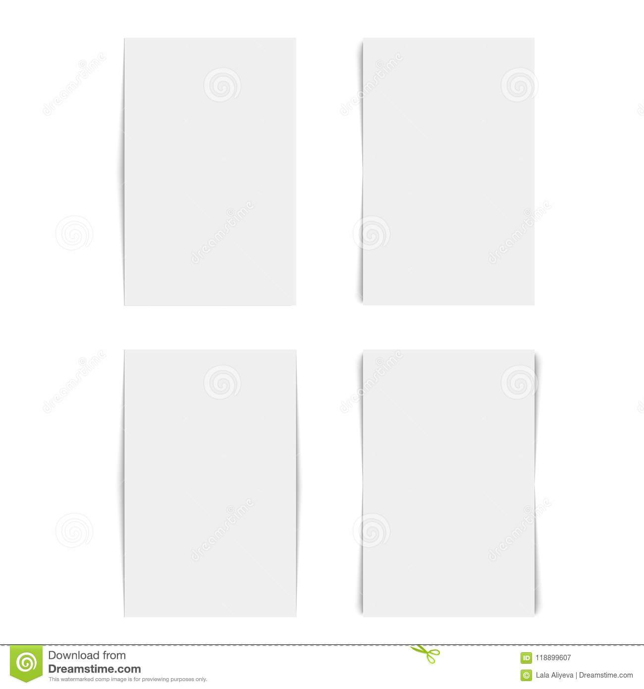 Blank Of Business Card Template. Vector. Stock Vector Intended For Blank Business Card Template Download