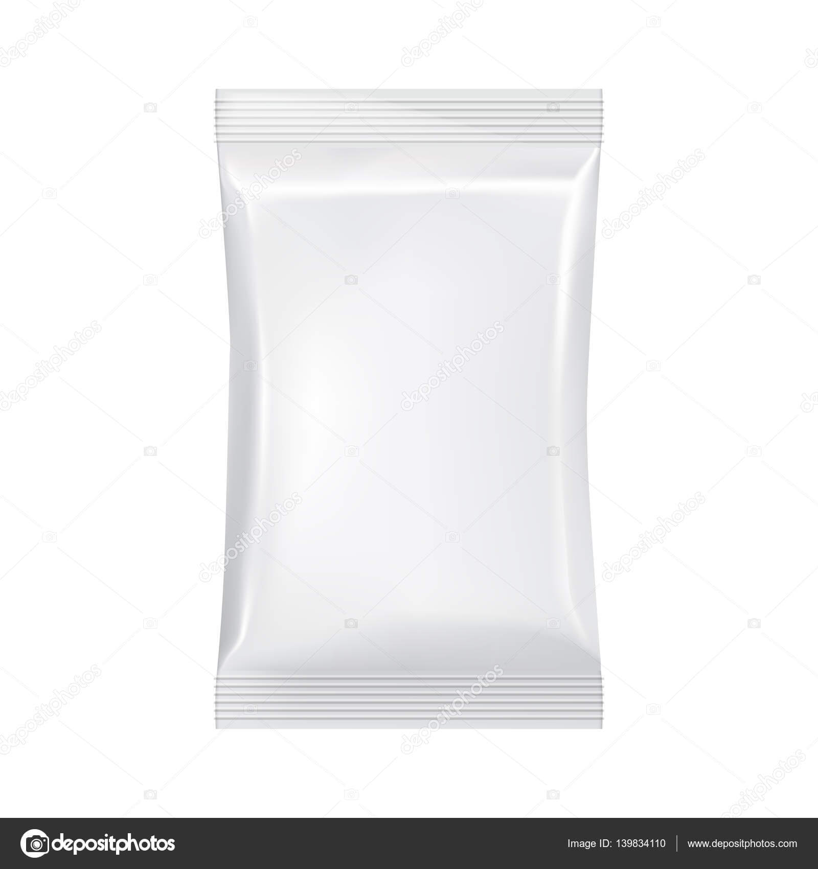 Blank Packaging Template Mockup Isolated On White. — Stock With Blank Packaging Templates